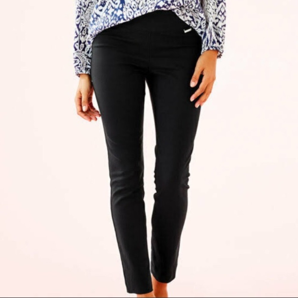 Lilly Pulitzer Raya black stretch woven dress pants